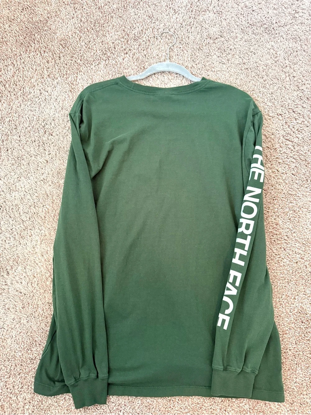 The North Face Men's Long Sleeve Crew - Olive Green